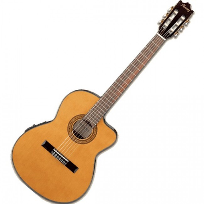 GUITARRA ELECTROACUSTICA NYLON IBANEZ GA5TCE AMBER (AM) - 1