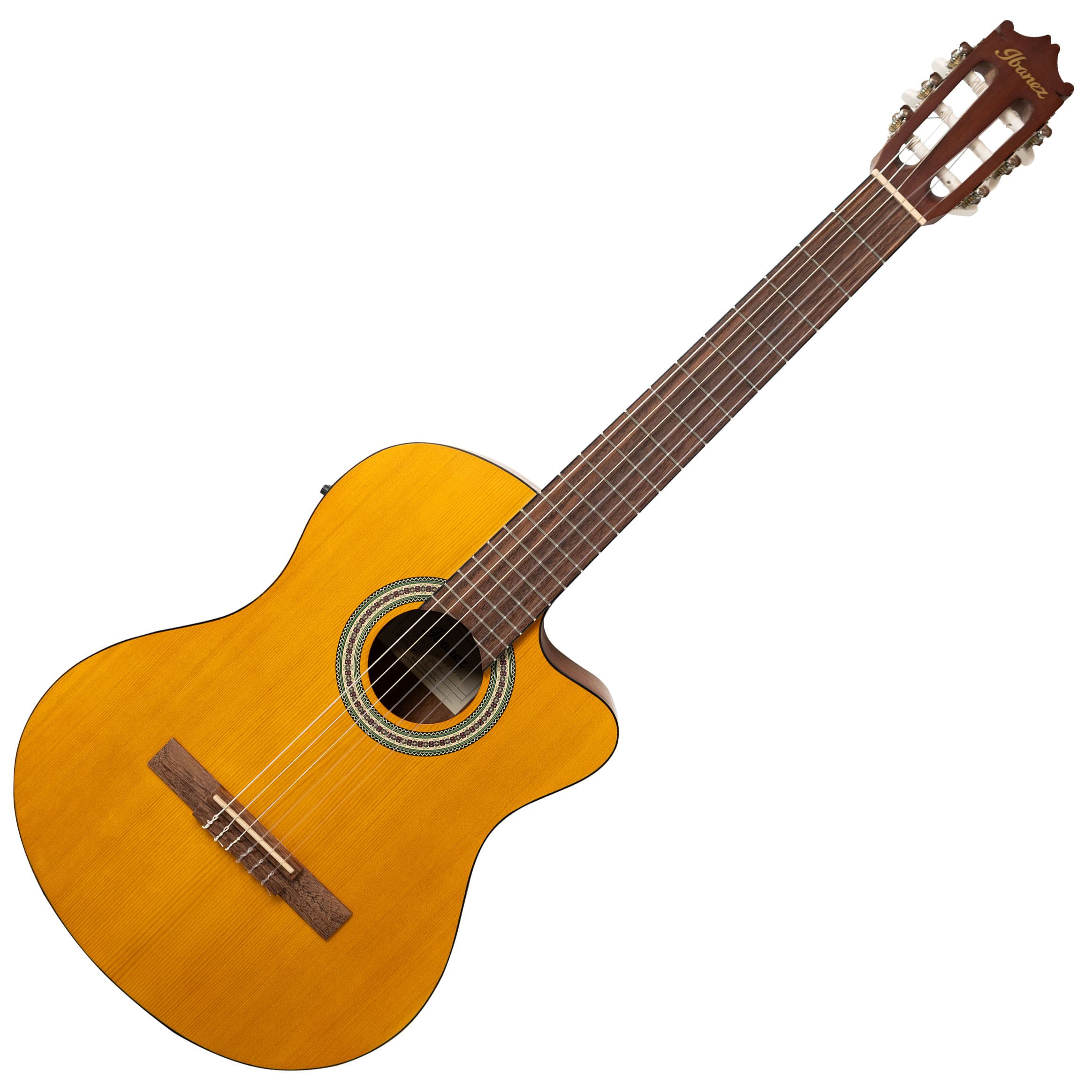 GUITARRA ELECTROACÚSTICA ESPAÑOLA NYLON IBANEZ GA3ECE OAM - 1