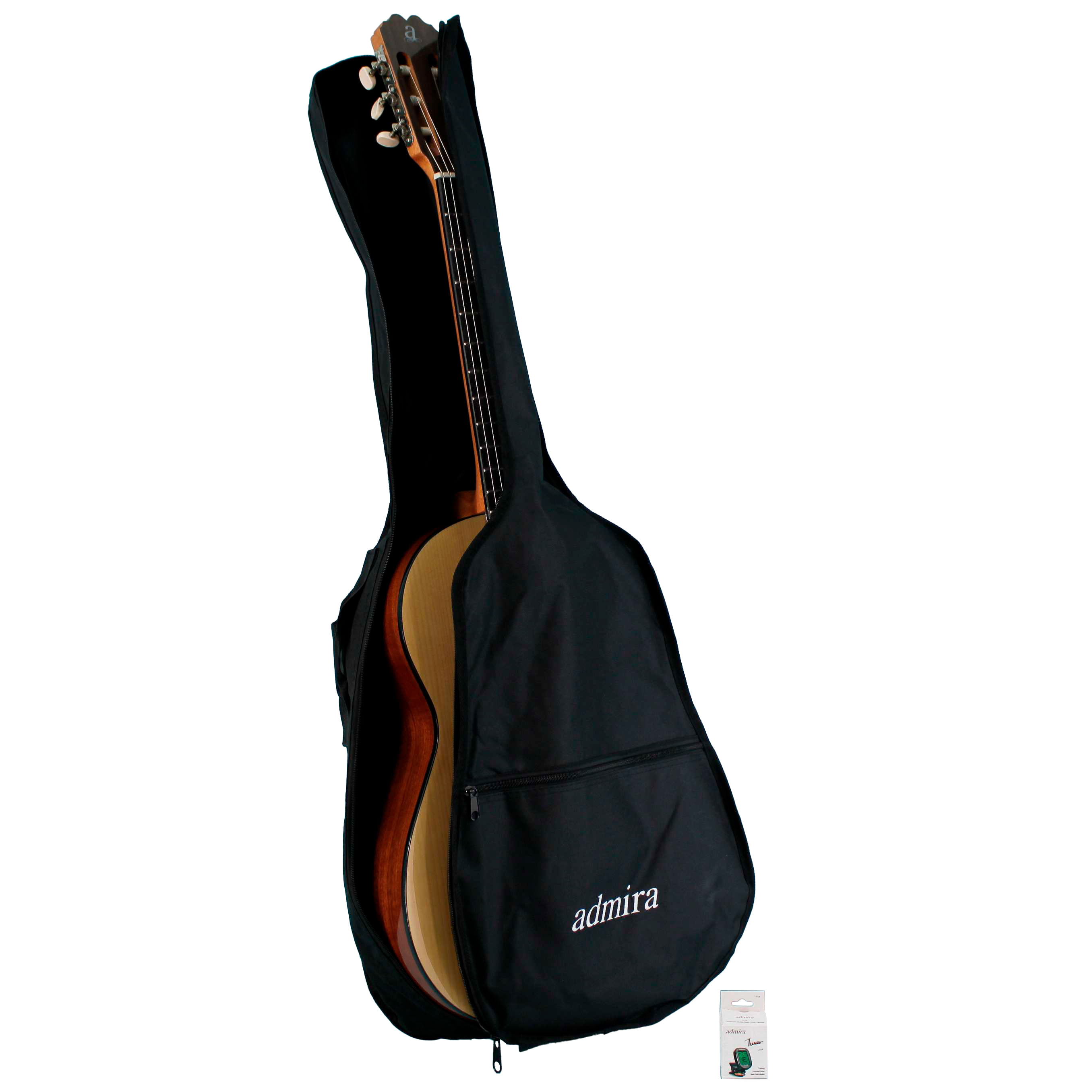 PACK DE GUITARRA CLÁSICA NYLON ADMIRA ALBA CON FUNDA - 4
