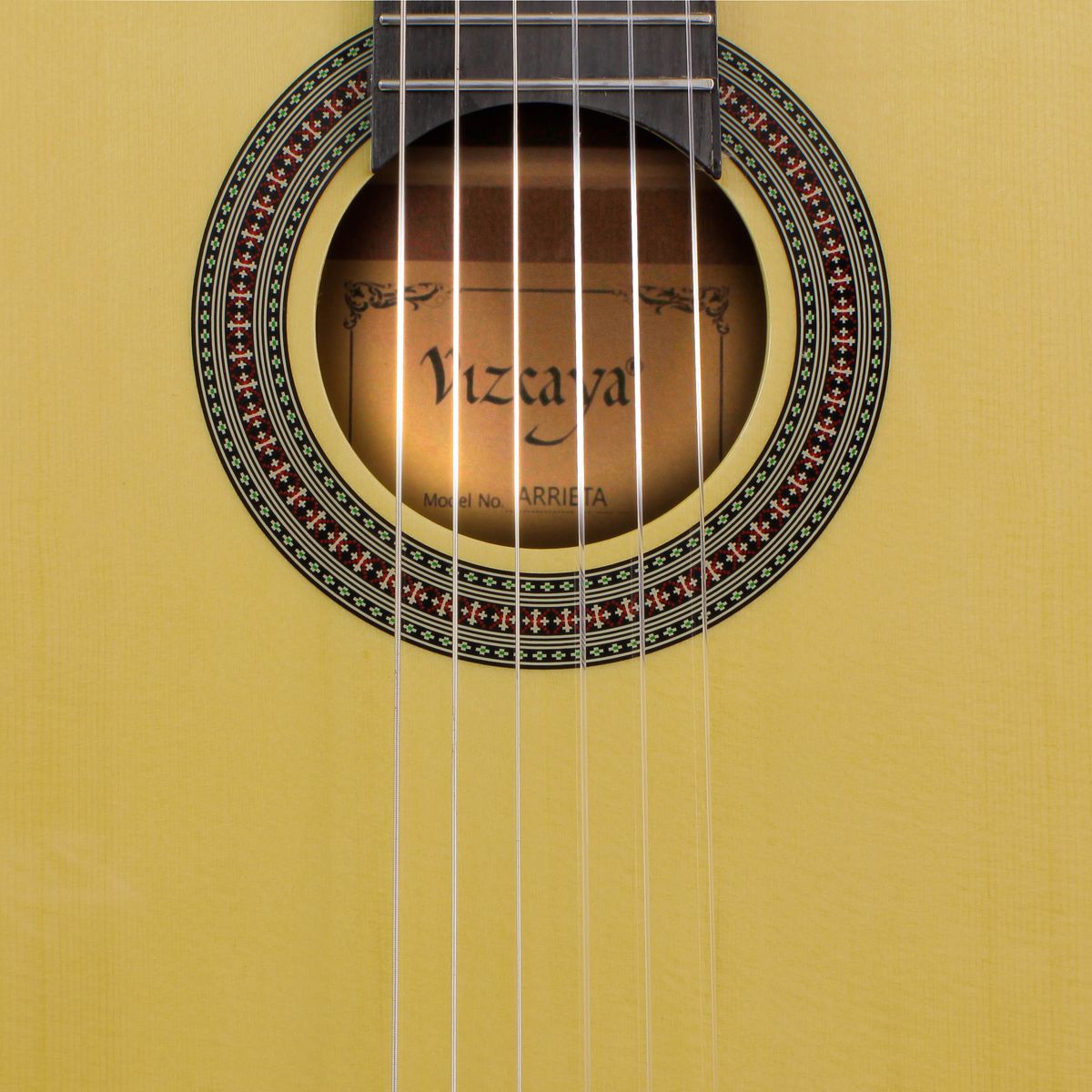 GUITARRA CLÁSICA TIPO ESPAÑOLA VIZCAYA ARRIETA NYLON 39 PULG - 3