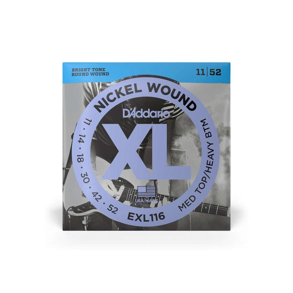 CUERDAS PARA GUITARRA ELE CTRICA DADDARIO 11-52 EXL116 - 1