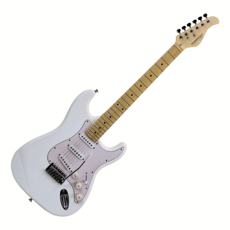 GUITARRA ELE CTRICA FREEMAN STRATOCASTER SST-311 BLANCA - 1