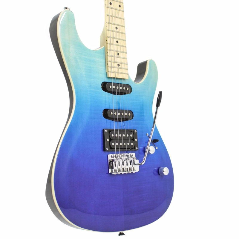 GUITARRA ELE CTRICA FREEMAN SRG-180 FMT FSB AZUL 24 TRASTES - 2