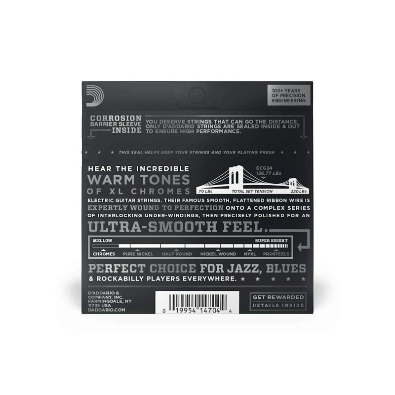 CUERDAS PARA GUITARRA ELE CTRICA DADDARIO 11-50 ECG24 - 2