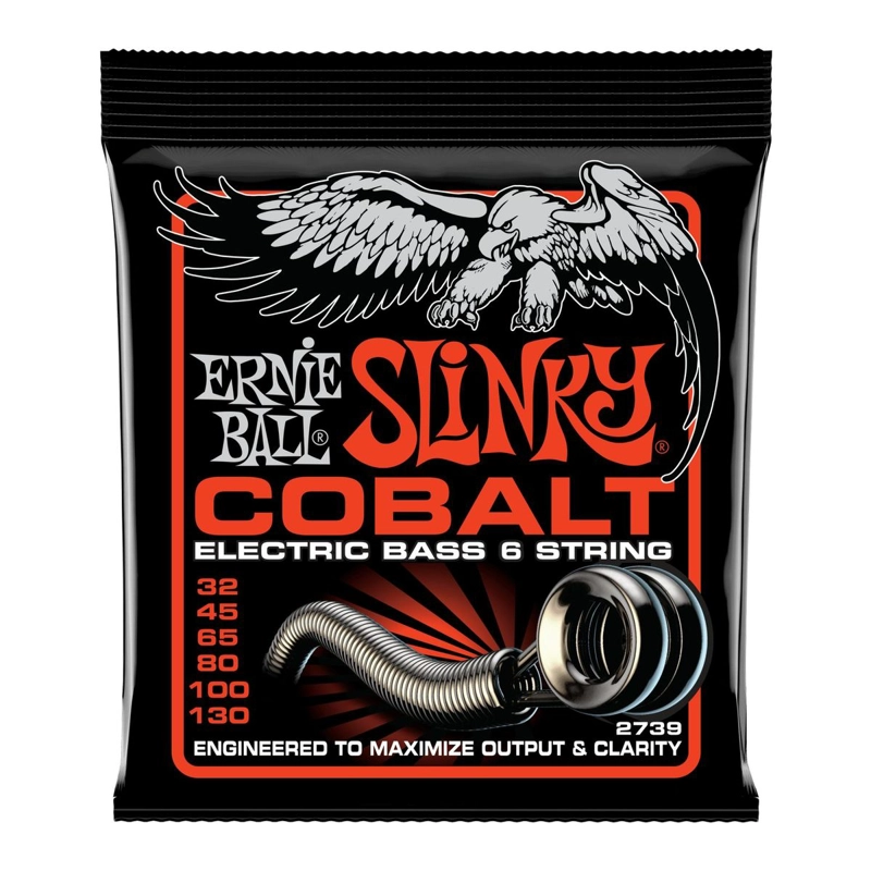 SET BAJO 6 CUERDAS ELE CTRICO ERNIE BALL 32-130 SLINKY COBALT - 1