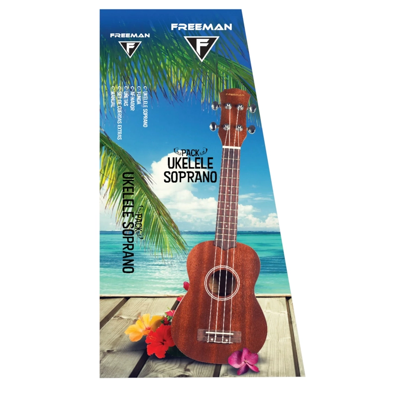 PACK FREEMAN UKELELE SOPRANO ACUSTICO - 1