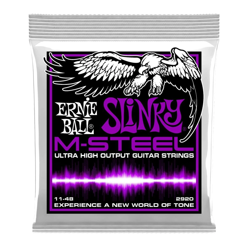 CUERDAS GUITARRA ELE CTRICA ERNIE BALL 11-48 PWR M-STEEL 2920 - 1