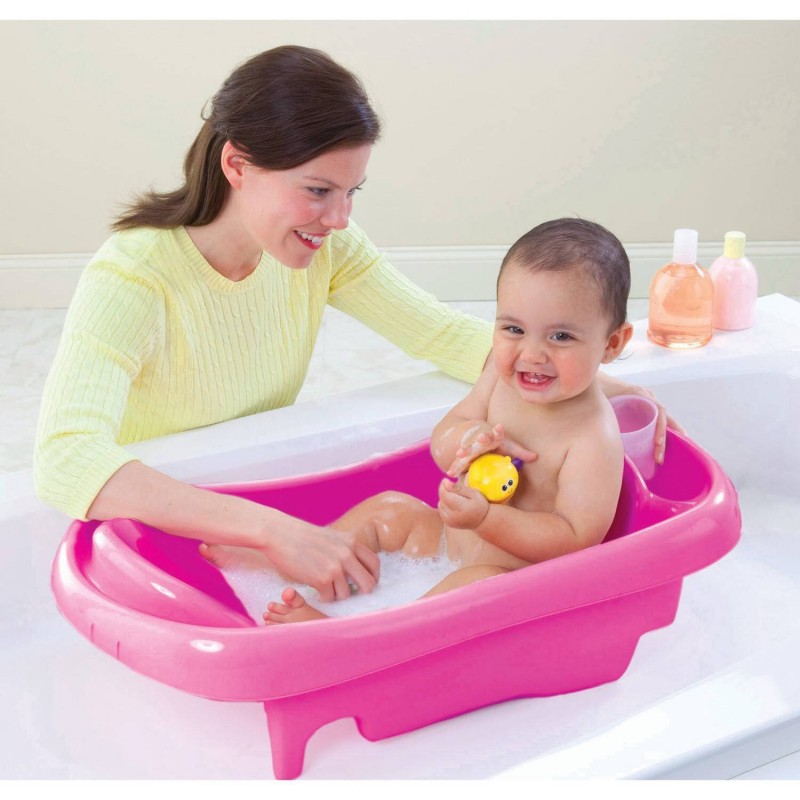 BAÑERA BEBÉ ROSA 2 EN 1 CON HAMACA THE FIRST YEARS PARA RECIÉN NACIDO - 2