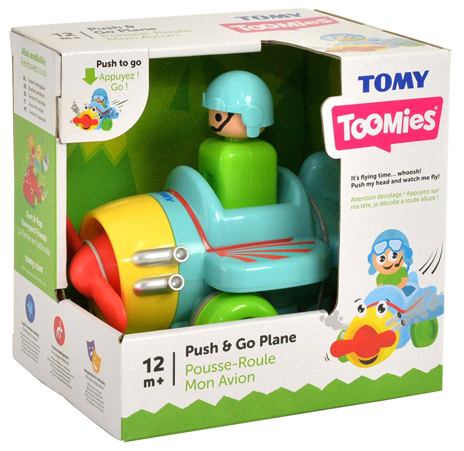 JUEGO INTERACTIVO THE FIRST YEARS E72241 AVION PUSH AND GO TOOMIES MULTICOLOR - 2