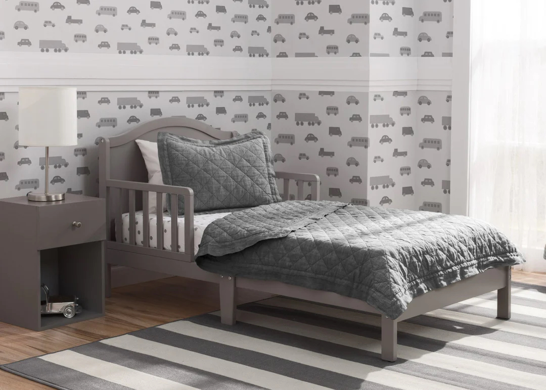 CAMA DE TRANSICION INFANTIL BAKER GRIS - 3