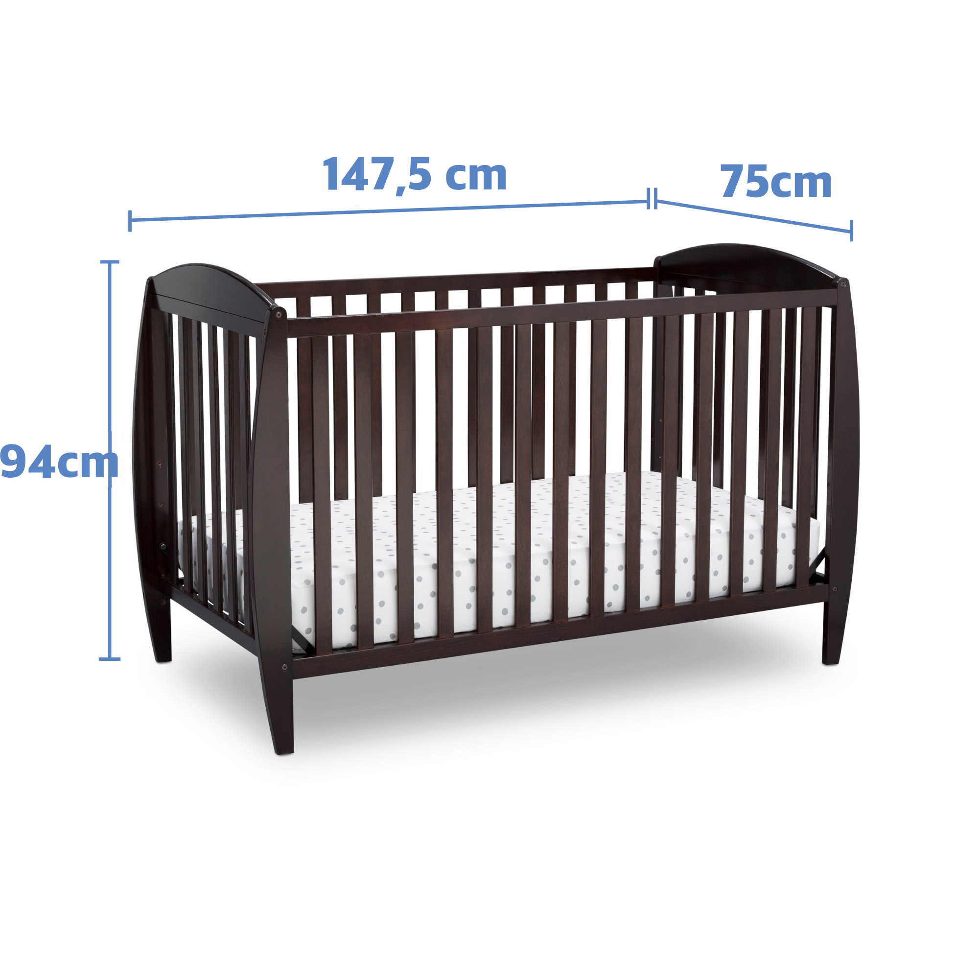 CUNA DE MADERA 4 EN 1 TAYLOR CHOCOLATE - 4