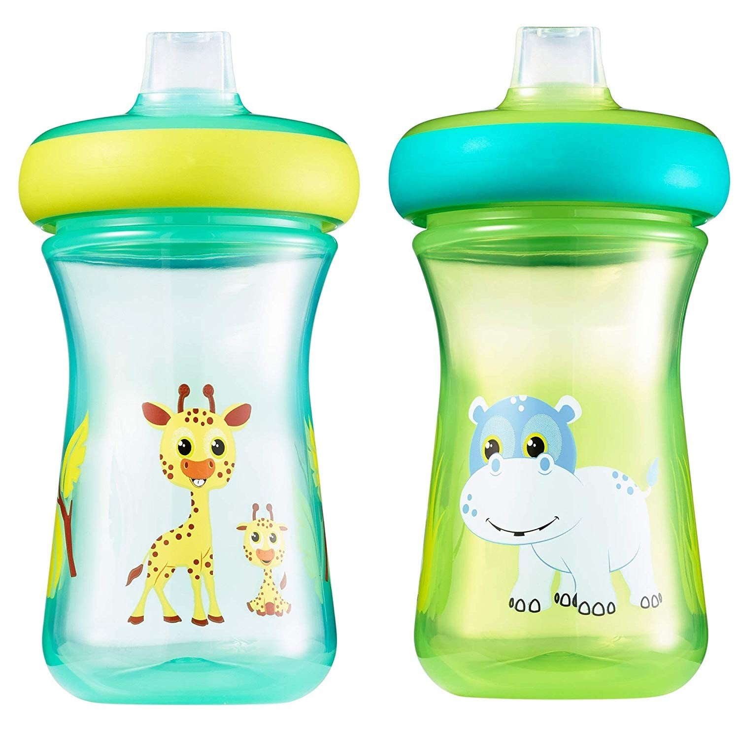 VASOS ANTIDERRAME THE FIRST YEARS Y6667A1 VERDE CLARO CHUPETE SILICONA - 1