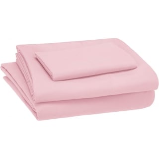 SABANAS PELLITOS SWP008 ALGODÓN 200 HILOS ROSA SUAVE PARA CUNAS Y CAMAS TRANSICION - 1