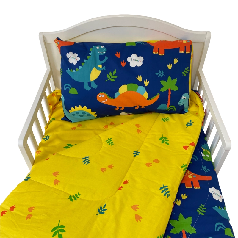 SET ROPA PARA CAMA DE TRANSICIÓN DINO DE 4 PIEZAS - 2