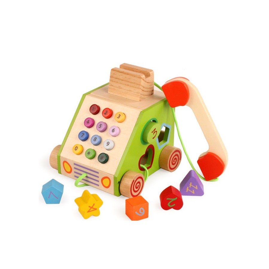TELEFONO DE MADERA DIDACTICO - 1