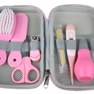 SET MANICURE BEBE 8 PIEZAS ROSADO MAS ESTUCHE COBABY - 1