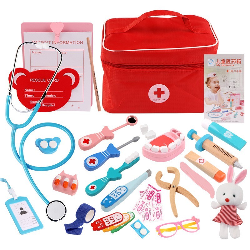 SET PELLITOS TL-181030 DOCTOR TRAUMA WOOD 24 PIEZAS MULTICOLOR - 1