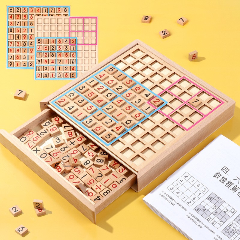 SUDOKU PELLITOS LW-337 MADERA 9 CUADRADOS MULTICOLOR - 5