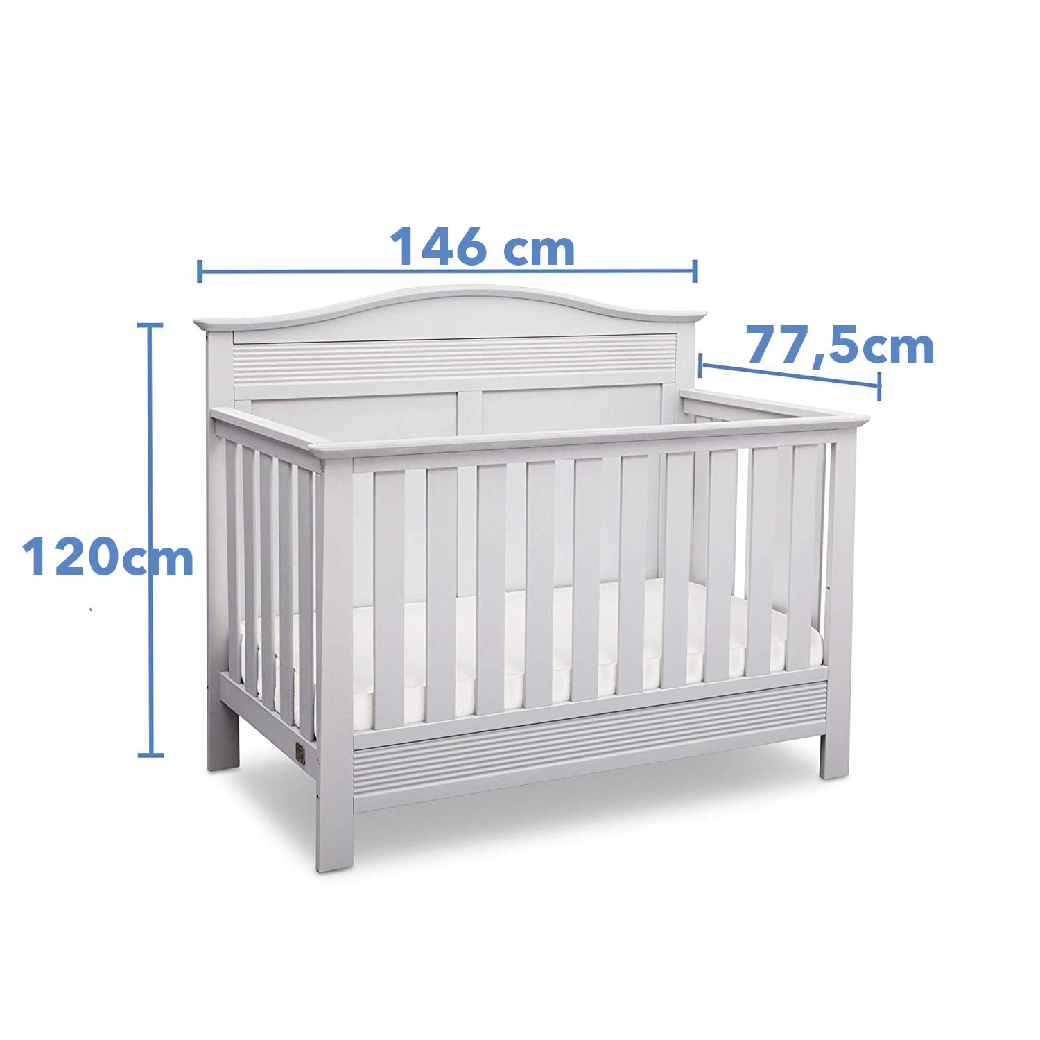 CUNA DE MADERA SERTA 4 EN 1 BARRET GRIS - 4