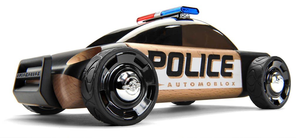 AUTOMOBLOX S9 PATRULLA DE POLICÍA, NEGRO - 1