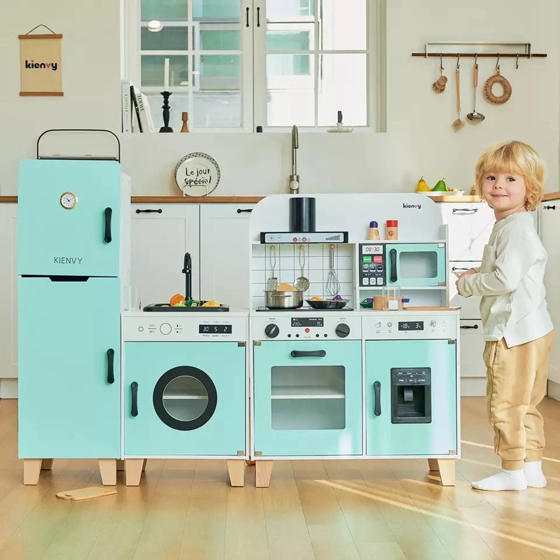 COCINA DIDÁCTICA DE MADERA MINI MASTER XL AMARILLO - 3