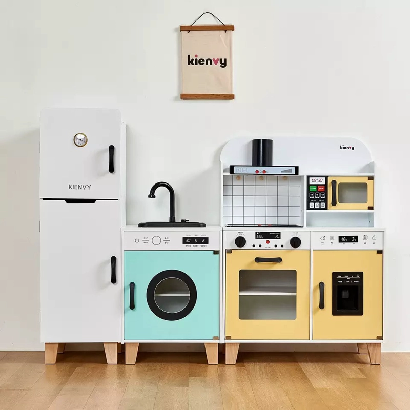 COCINA DIDÁCTICA DE MADERA MINI MASTER XL AMARILLO - 4