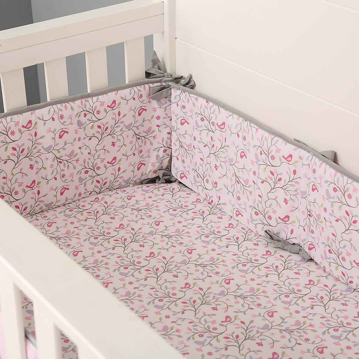 SET ROPA DE CUNA 4 PIEZAS FLOWERS. - 3