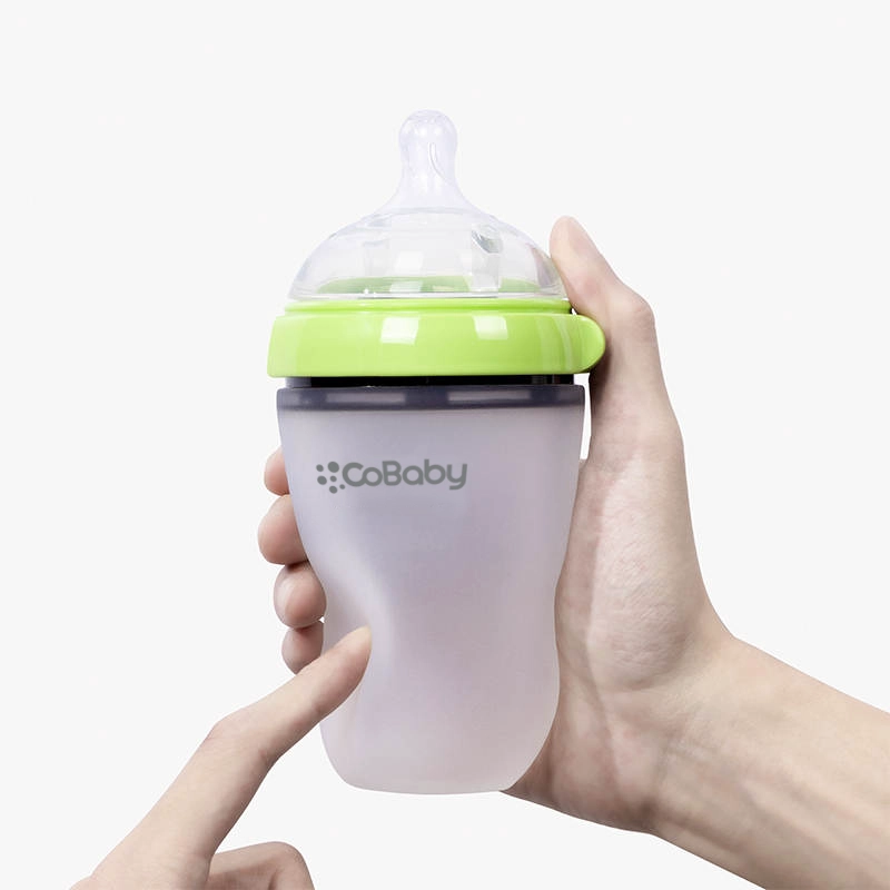 MAMADERA COBABY SL250R SILICONA FLEXIBLE 250 ML ROSADO - 2