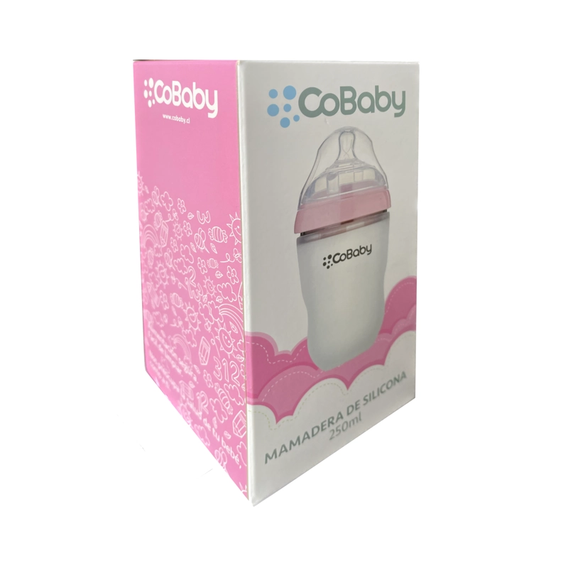 MAMADERA COBABY SL250R SILICONA FLEXIBLE 250 ML ROSADO - 6