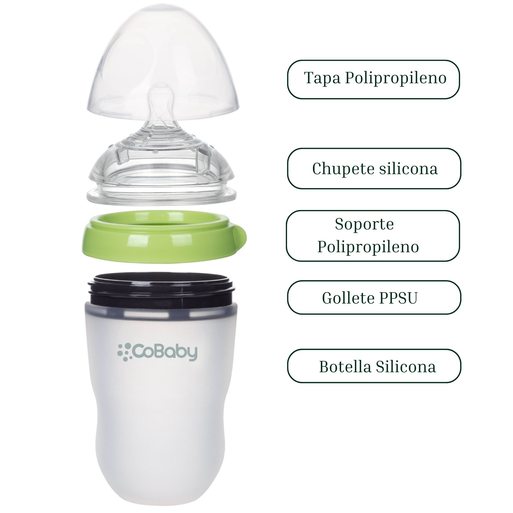 MAMADERA COBABY SL150R SILICONA FLEXIBLE 150 ML ROSADO - 4
