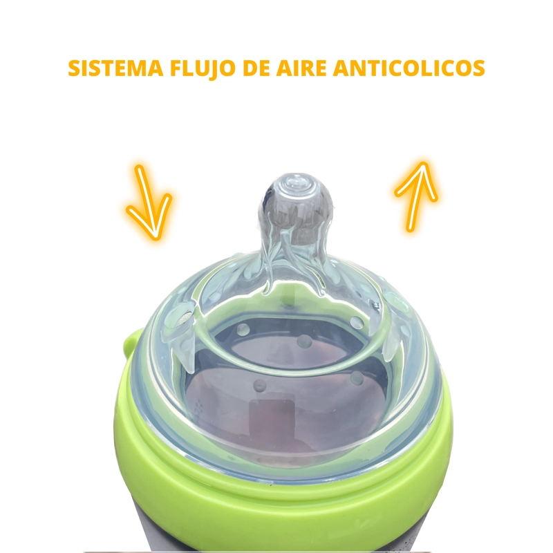 MAMADERA COBABY SL250V SILICONA FLEXIBLE 250 ML VERDE - 3