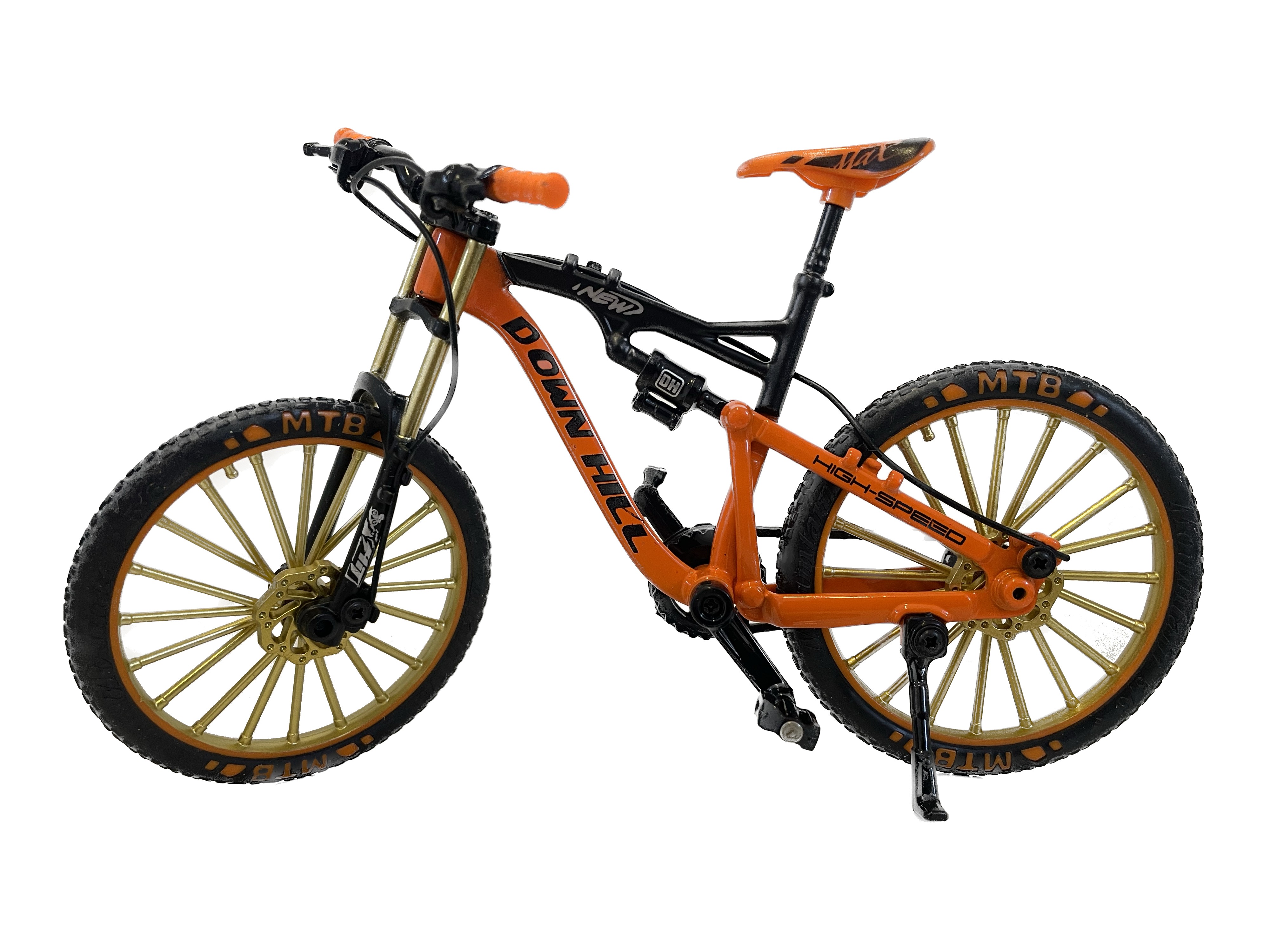 BICICLETA PELLITOS MOUNTAINBIKE ESCALA 1:10 NARANJA COLECCIÓNABLE MOUNTAINBIKE-ORG - 1