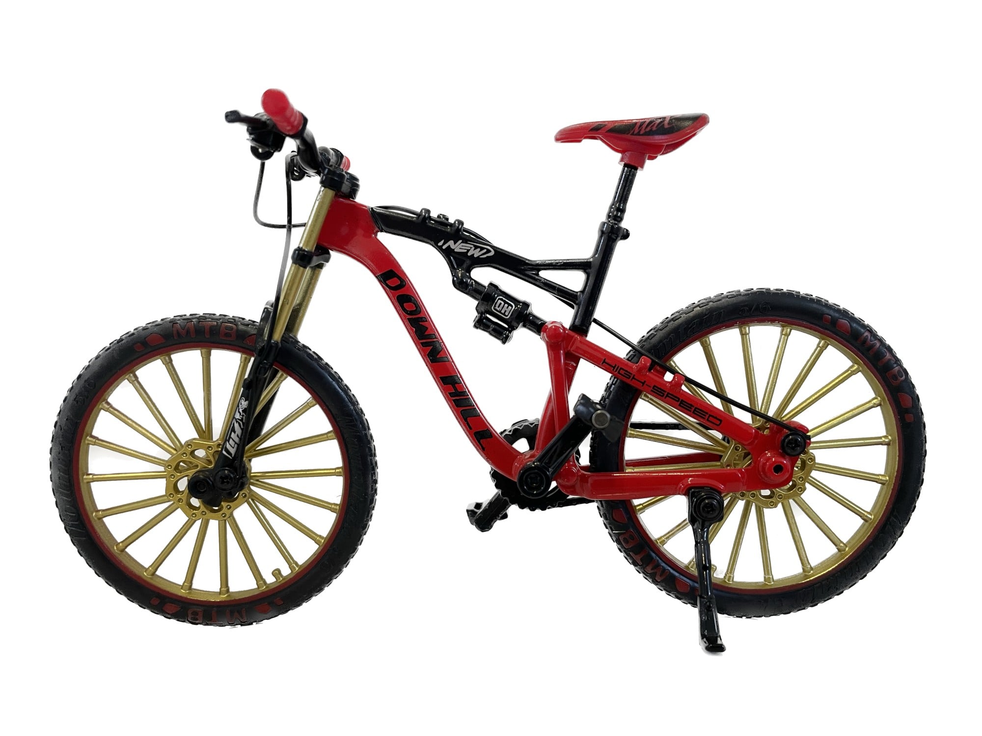 BICICLETA MTB ESCALA 1:10 ROJA, COLECCIONABLE - 1