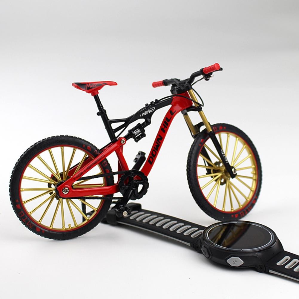 BICICLETA MTB ESCALA 1:10 ROJA, COLECCIONABLE - 9
