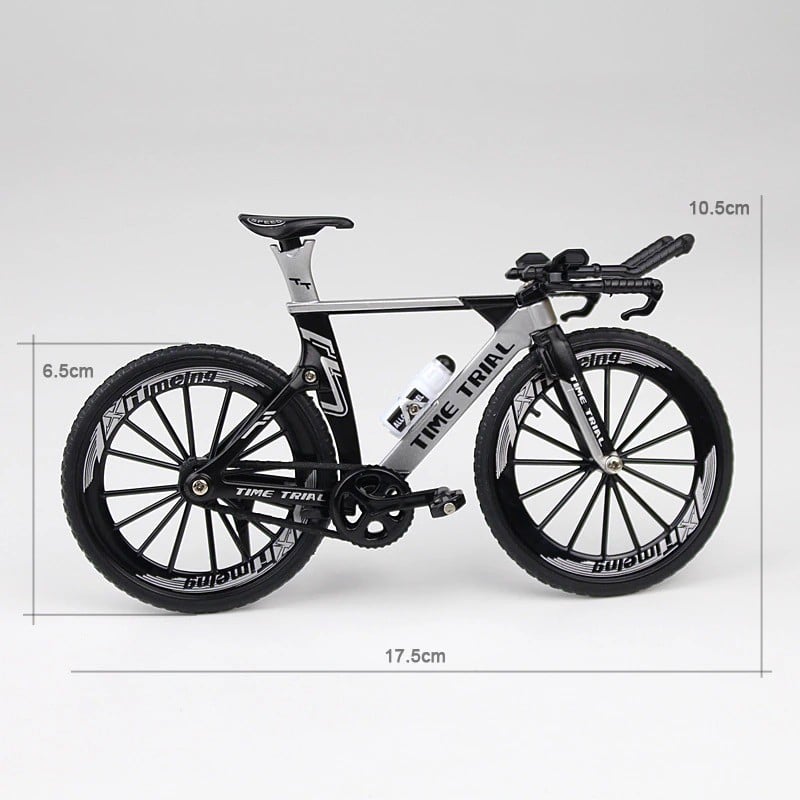 BICICLETA RUTA ESCALA 1:10 AZUL, COLECCIONABLE - 3