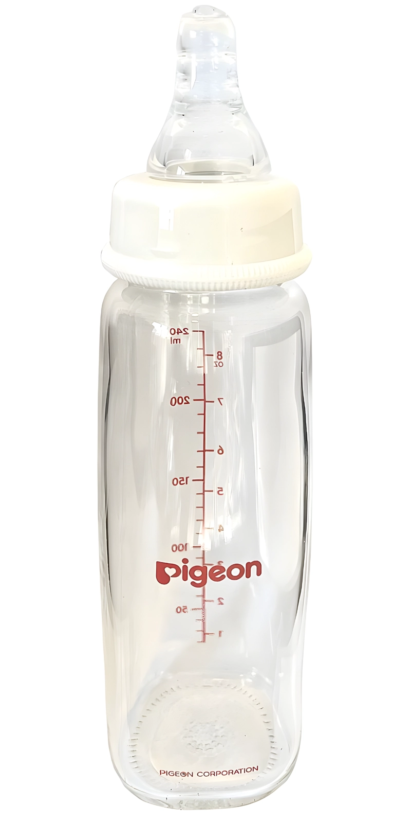 MAMADERA DE VIDRIO 240ML PIGEON  FLEXIBLE - 1