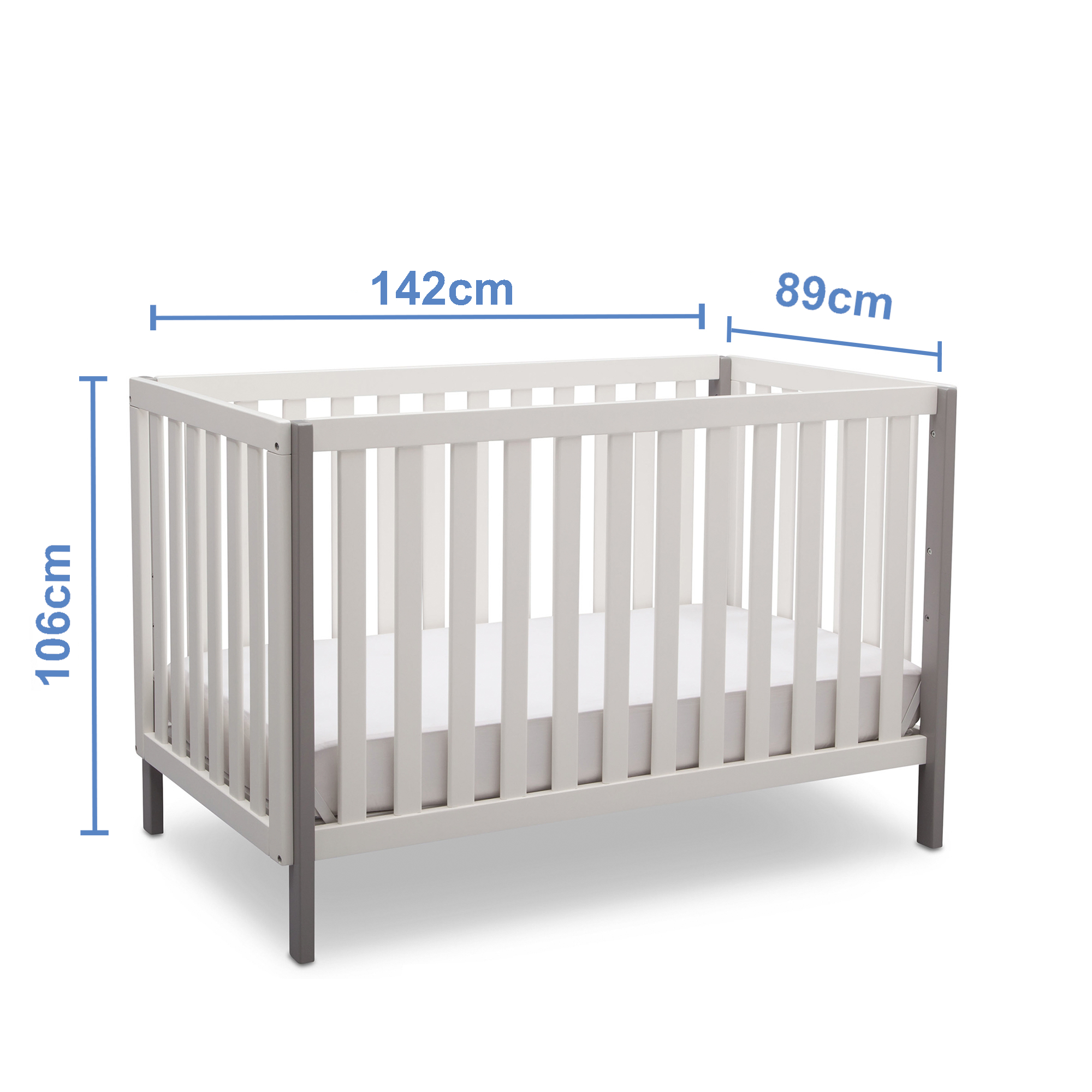 CUNA DE MADERA SOLIDA CONVERTIBLE 3 EN 1 MILO - 3