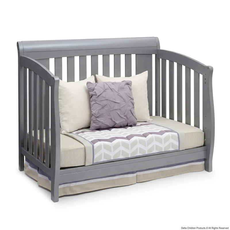 CUNA DELTA CHILDREN 7846-026 MADERA SOLIDA GRIS CLERMONT - 3