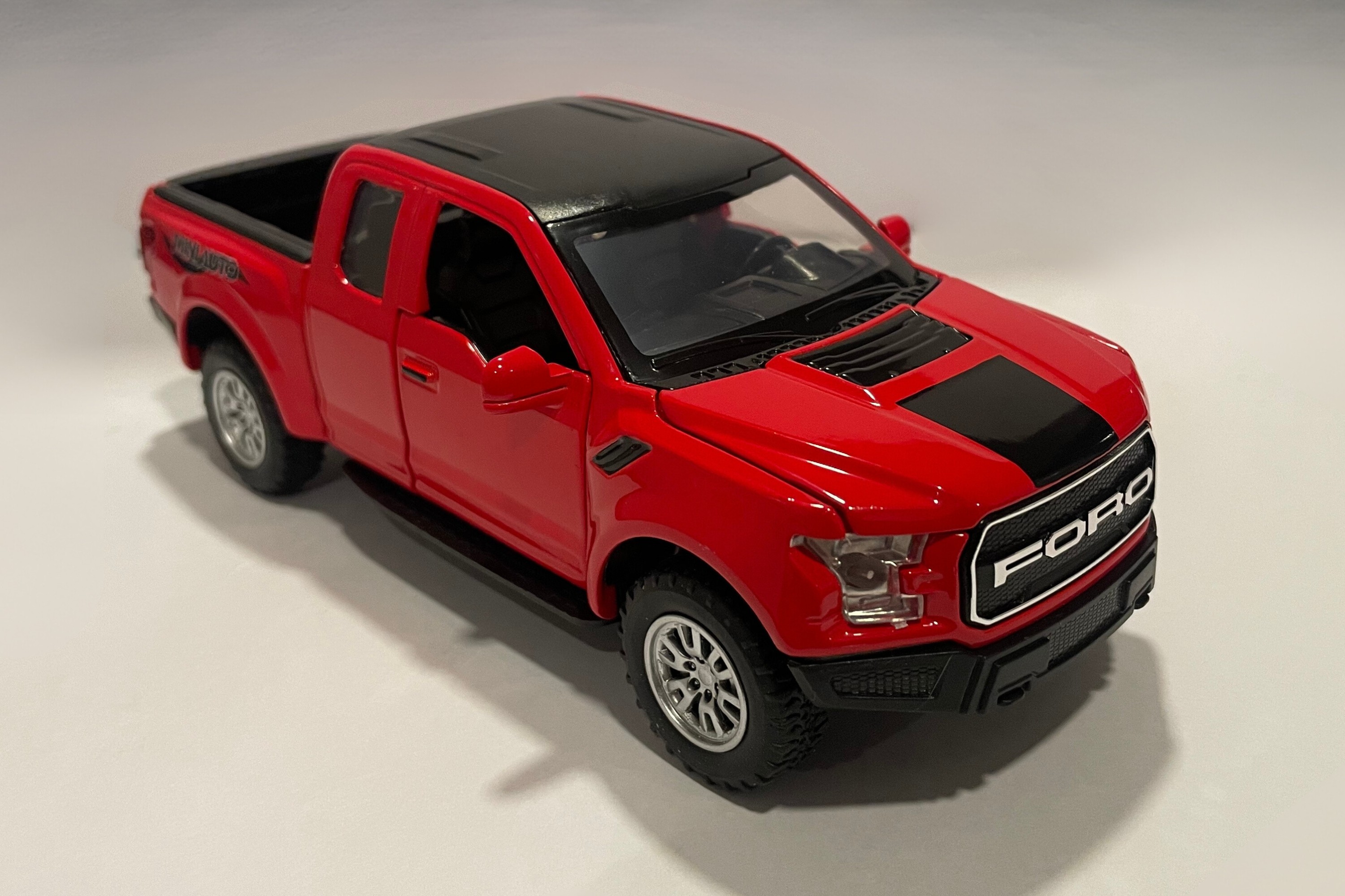 AUTO PELLITOS FORD RAPTOR F-150 ESCALA 1:32 ROJA MINI 32018-R - 2