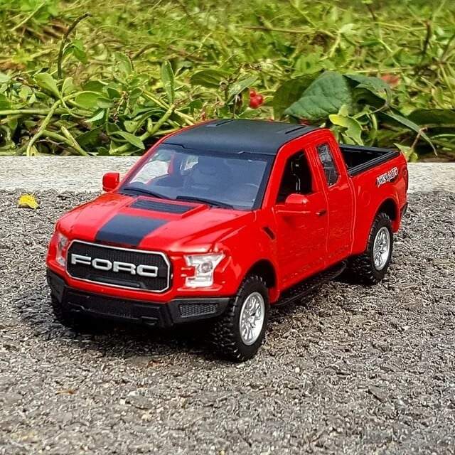 AUTO PELLITOS FORD RAPTOR F-150 ESCALA 1:32 ROJA MINI 32018-R - 4