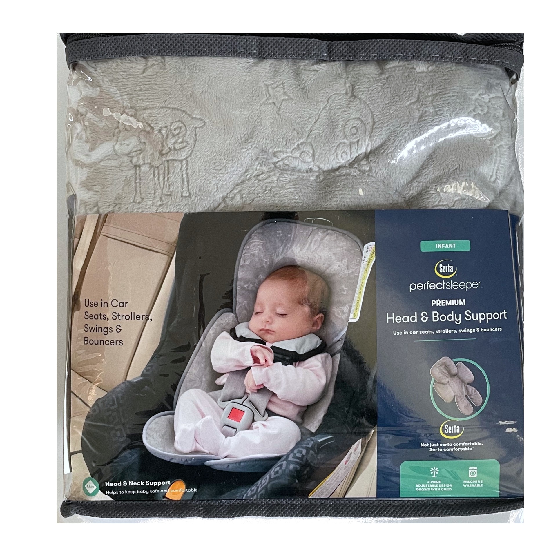 SOPORTE SERTA TBS201ST-5057 CABEZA Y CUERPO PREMIUM PERFECT SLEEPER GRIS - 2