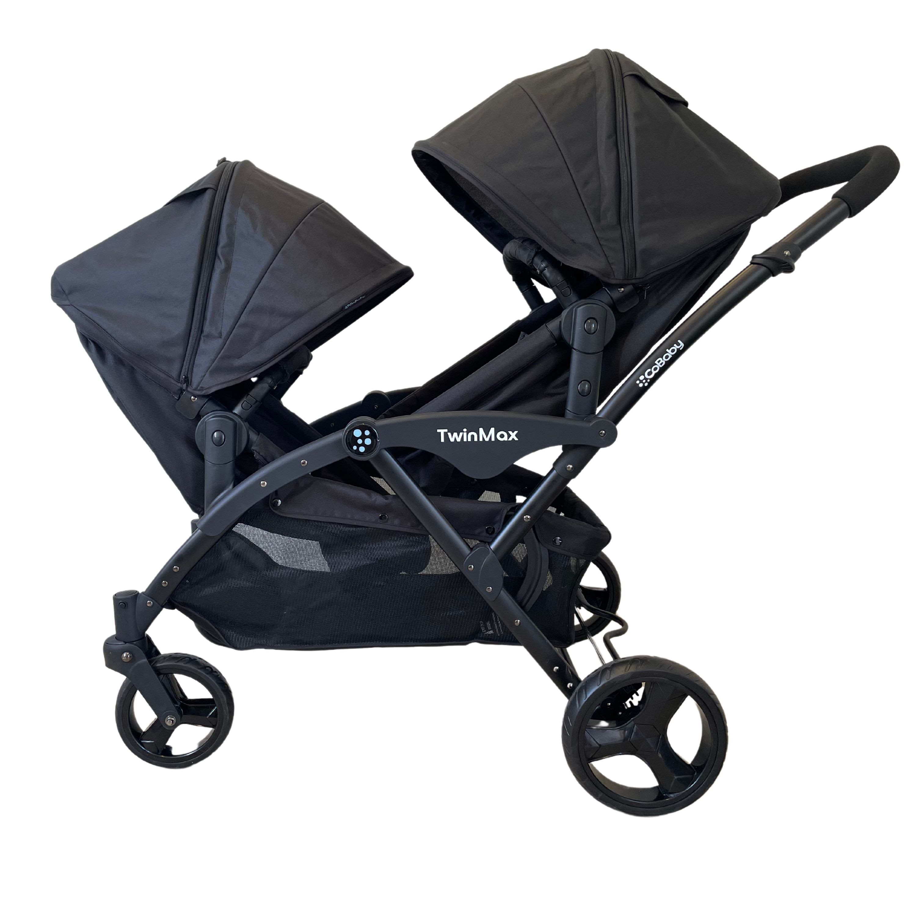 COCHE COBABY PLLT02-NGR DOBLE TWINMAX BLACK NEGRO - 3