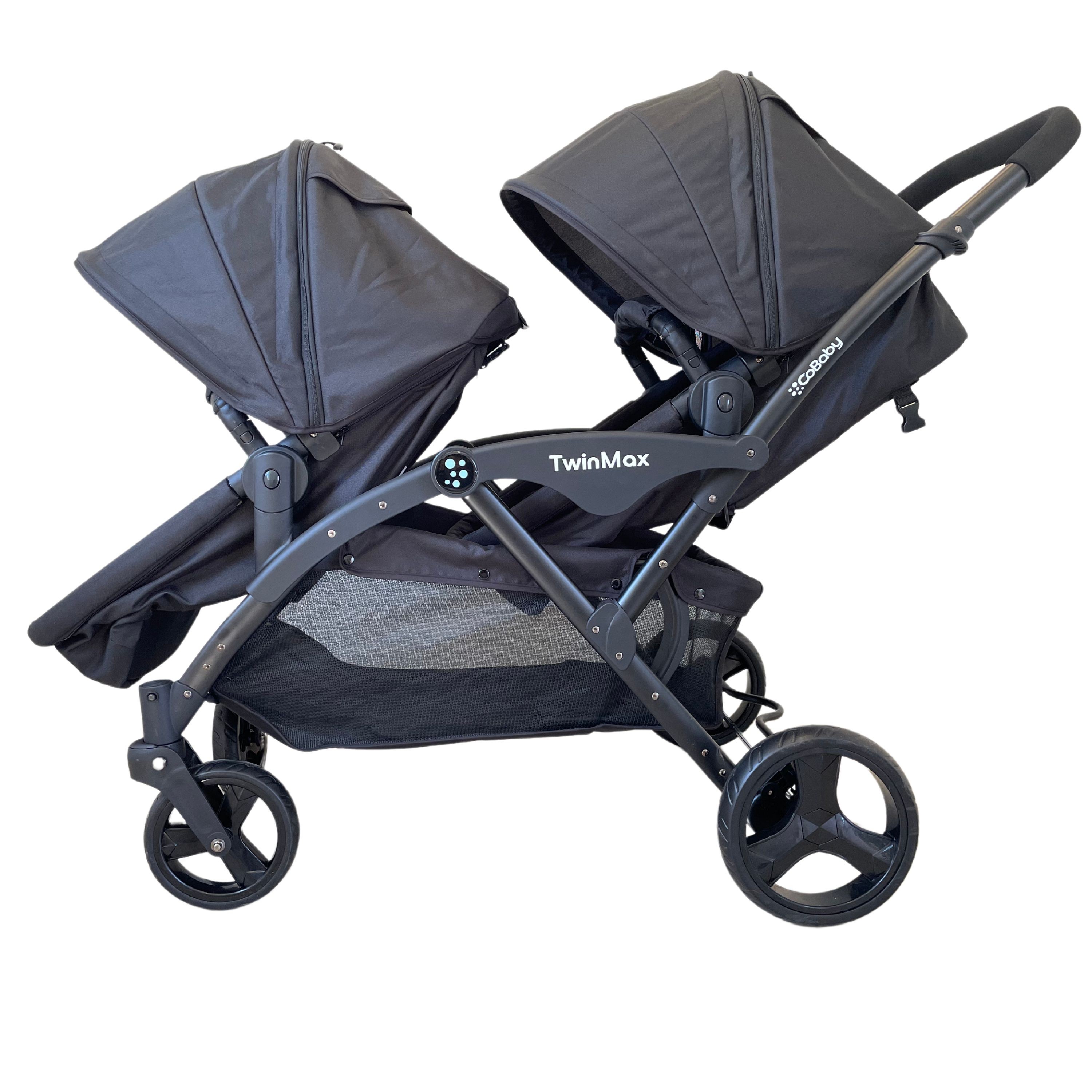 COCHE COBABY PLLT02-NGR DOBLE TWINMAX BLACK NEGRO - 5