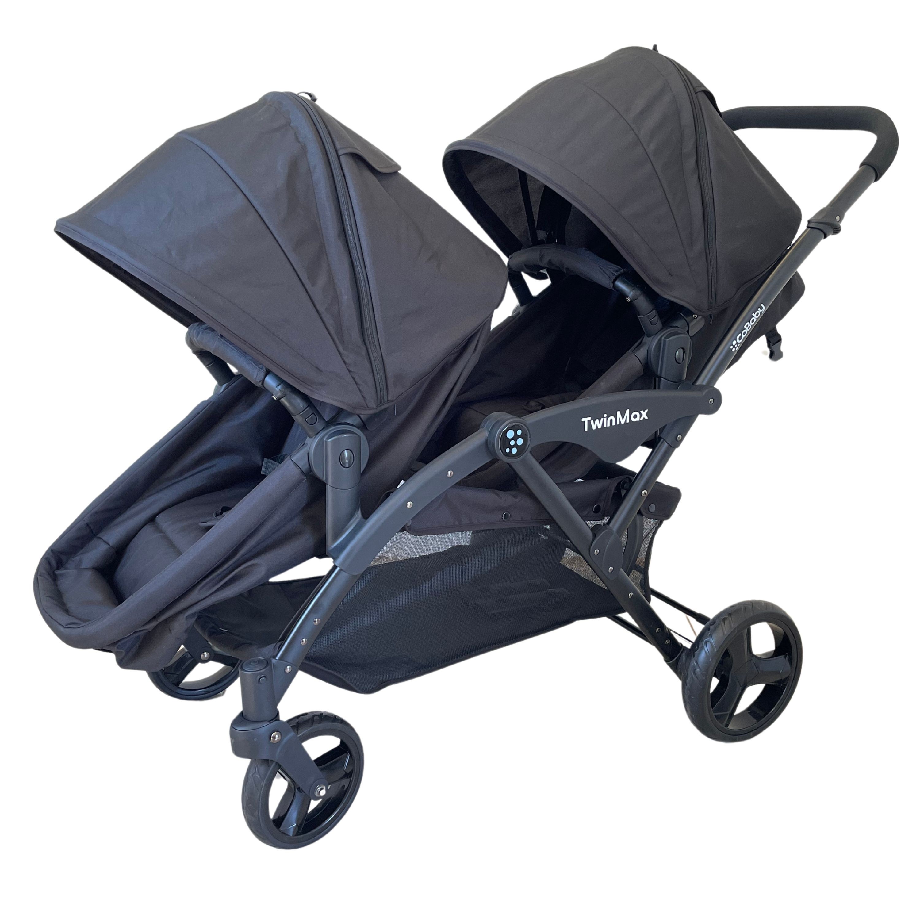 COCHE COBABY PLLT02-NGR DOBLE TWINMAX BLACK NEGRO - 6