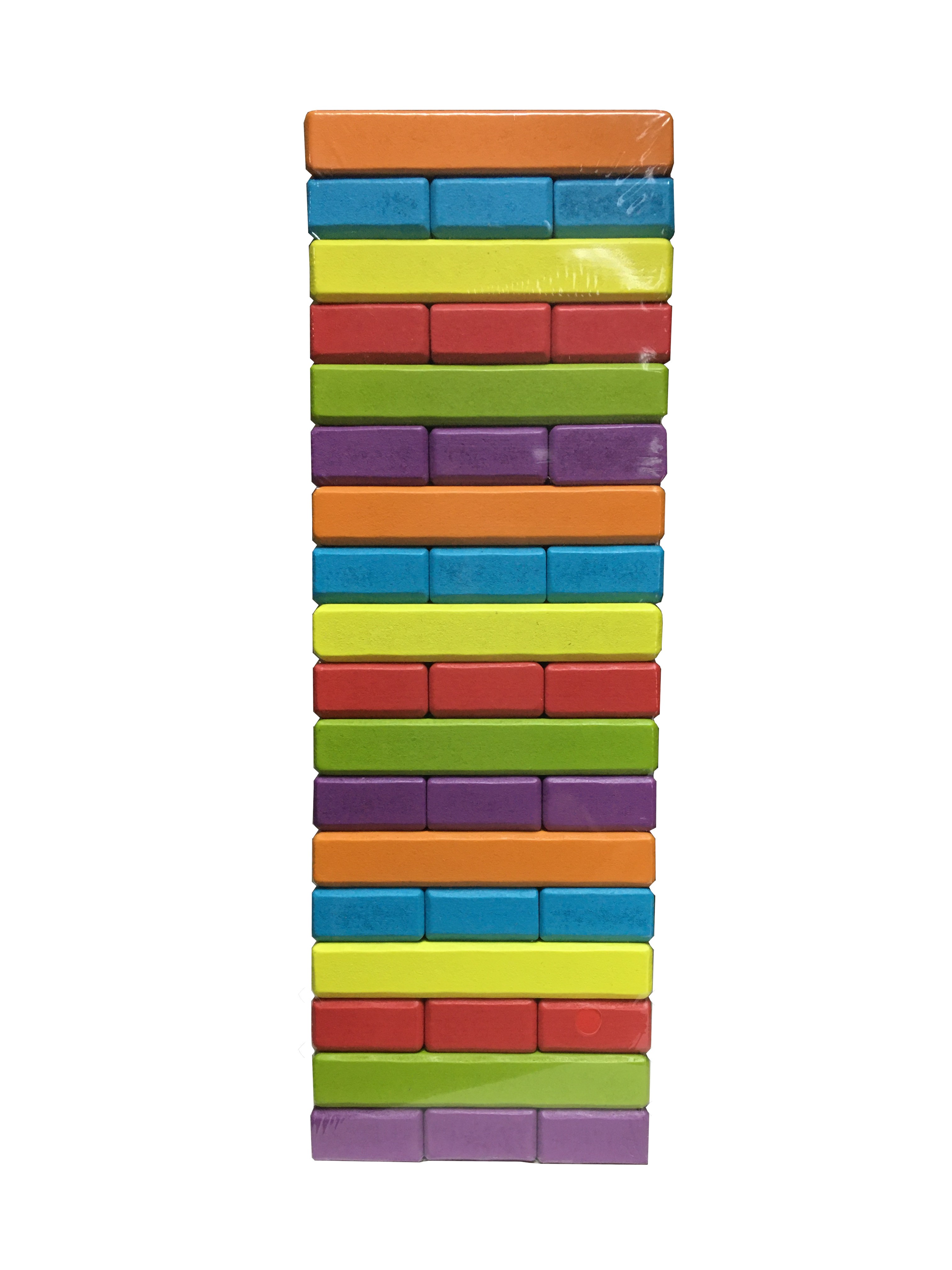 PALITOS PELLITOS CQY0231 APILABLE MADERA 54 PIEZAS MULTICOLOR - 1