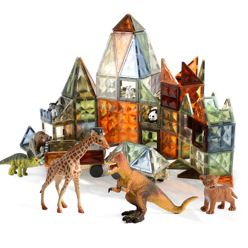 MAGNÉTICOS ONSHINE TNWX-3300 DIDÁCTICOS 3D CONSTRUCCIÓN 100 PIEZAS MULTICOLOR - 3