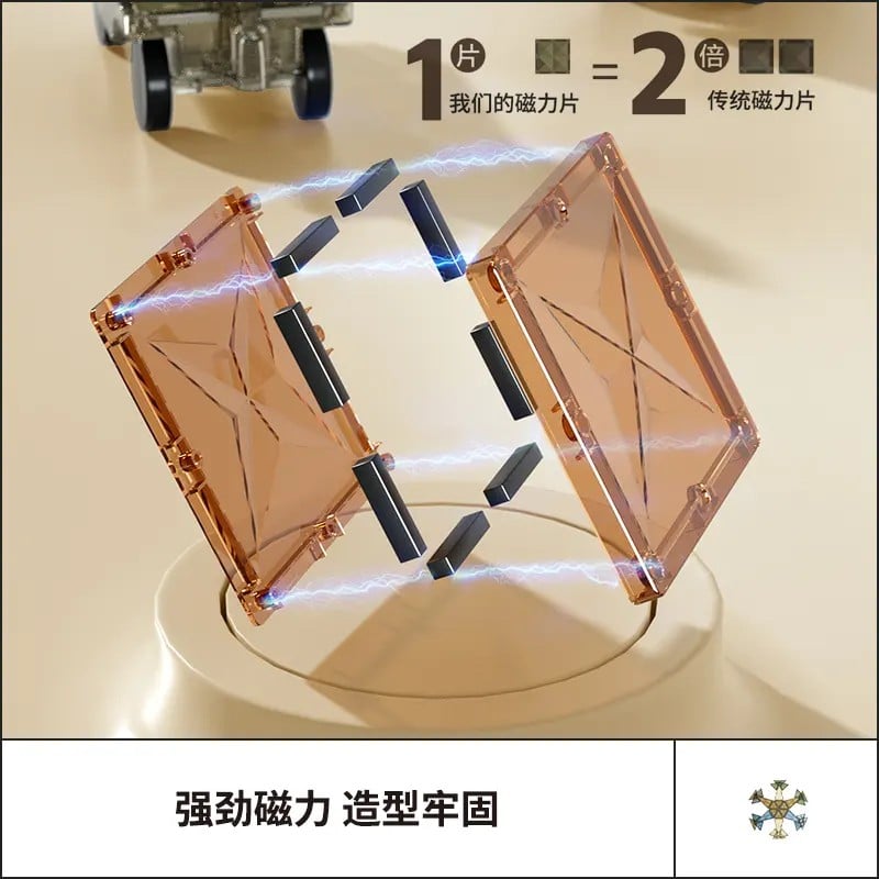 MAGNÉTICOS ONSHINE TNWX-3300 DIDÁCTICOS 3D CONSTRUCCIÓN 100 PIEZAS MULTICOLOR - 6