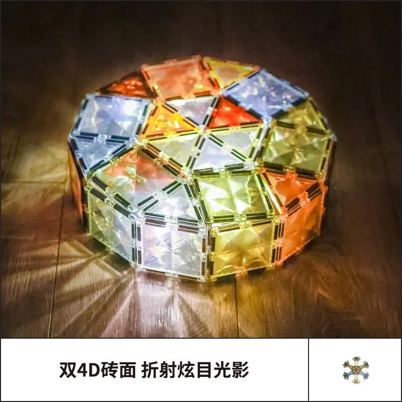 MAGNÉTICOS ONSHINE TNWX-3300 DIDÁCTICOS 3D CONSTRUCCIÓN 100 PIEZAS MULTICOLOR - 7