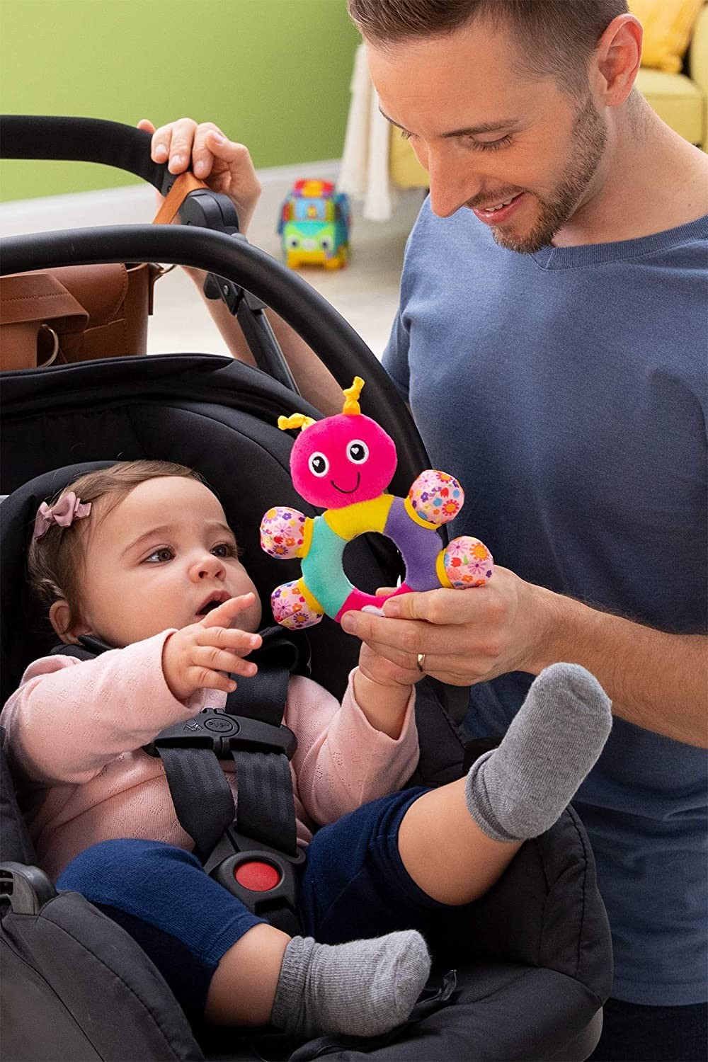 SONAJERO LAMAZE Y2471 MI PRIMER BEBÉ FUCSIA - 4