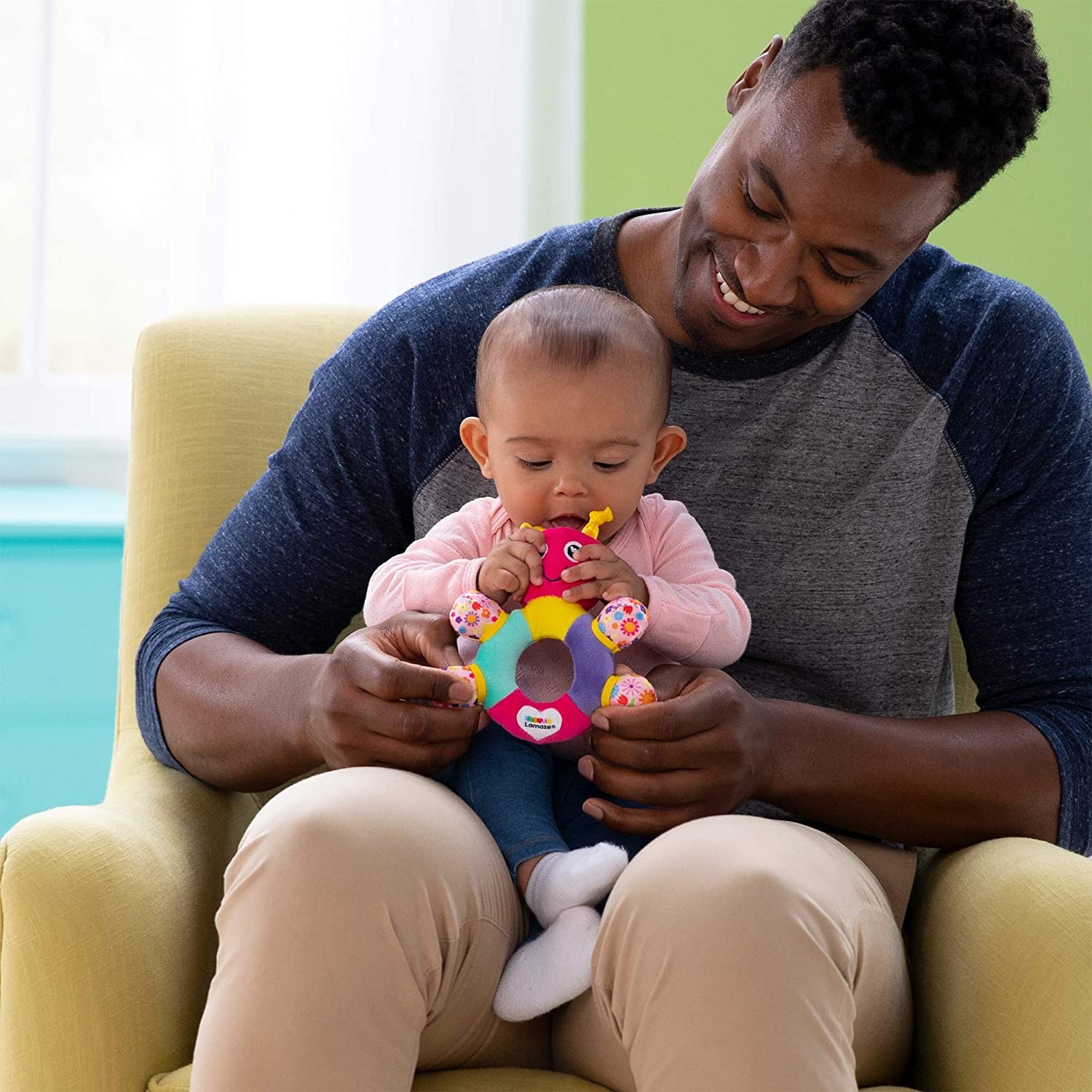 SONAJERO LAMAZE Y2471 MI PRIMER BEBÉ FUCSIA - 5